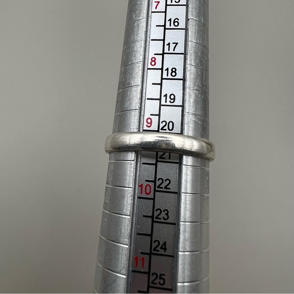 New Pink Rhodochrosite Stone Silver Overlay Ring Size 9.25 - Picture 5 of 5